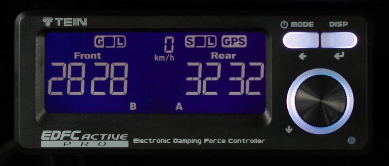 Damping Force Level Display (All shock absorbers separately)