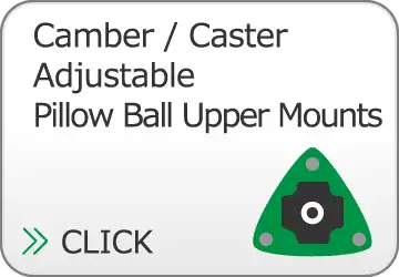 Camber / Caster Angle Adjustable Pillow Ball Upper Mounts